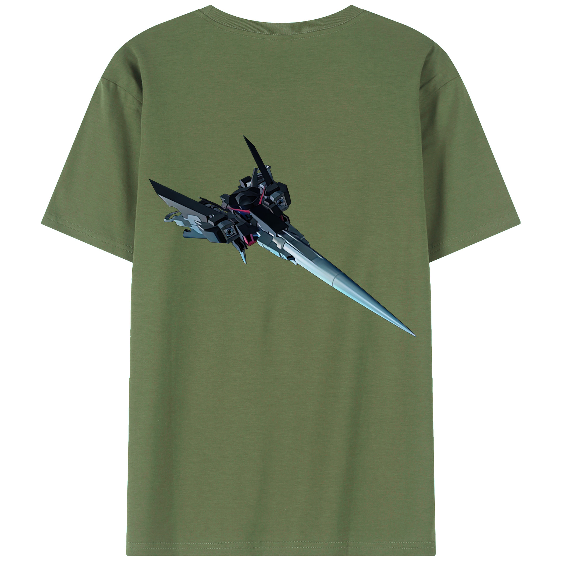 （画像用） 機動戦士ガンダム Mobile Suit Gundam 綿100％ メンズ半袖Tシャツ（バックプリント） 通気性